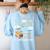 Friendship Inclusion Language Teacher It Starts With Hello Women's Sweatshirt Back Print Light Blue Friendship Inclusion Language Teacher It Starts With Hello Women's Sweatshirt Back Print Light Blue