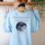 Full Moon Teacher Humor For Men Women Girls Kids Women's Sweatshirt Back Print Light Blue