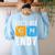 Fun 67 Meme Six Seven Science Teacher Periodic Table Women's Sweatshirt Back Print Light Blue