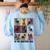 Funny Boston Terrier Quote In My Boston Terrier Era Cool Dog Men Women Women's Sweatshirt Back Print Light Blue