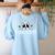 Furologist Puppy Stylist Cute Dog Groomer Men Women Women's Sweatshirt Back Print Light Blue