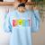 Your Future Is Bright Educator Teacher Student Women's Sweatshirt Back Print Light Blue Your Future Is Bright Educator Teacher Student Women's Sweatshirt Back Print Light Blue