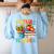 Future Teacher Costume For Kids Back To School Boy Girl Women's Sweatshirt Back Print Light Blue