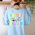 Future Teacher Kid's Career Women's Sweatshirt Back Print Light Blue Future Teacher Kid's Career Women's Sweatshirt Back Print Light Blue