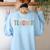 Future Teacher Student Teaching School Teacher In Progress Women's Sweatshirt Back Print Light Blue Future Teacher Student Teaching School Teacher In Progress Women's Sweatshirt Back Print Light Blue