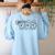 Ghost Costume Gym Physical Education Teacher PE Coach Women's Sweatshirt Back Print Light Blue Ghost Costume Gym Physical Education Teacher PE Coach Women's Sweatshirt Back Print Light Blue