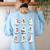 Ghost Reading Books Spooky Librarian Teacher Women Women's Sweatshirt Back Print Light Blue Ghost Reading Books Spooky Librarian Teacher Women Women's Sweatshirt Back Print Light Blue