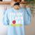 You Gon' Learn Today First Day Of School Teacher Men Women Kids Women's Sweatshirt Back Print Light Blue You Gon' Learn Today First Day Of School Teacher Men Women Kids Women's Sweatshirt Back Print Light Blue