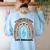 Good Day To Teach Tiny Musicians Piano Music Teacher Women Women's Sweatshirt Back Print Light Blue Good Day To Teach Tiny Musicians Piano Music Teacher Women Women's Sweatshirt Back Print Light Blue