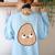 Good Egg Teacher Halloween Costume The Couch Potato Women's Sweatshirt Back Print Light Blue Good Egg Teacher Halloween Costume The Couch Potato Women's Sweatshirt Back Print Light Blue