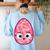 Good Egg Teacher Halloween Costume Group The Greg Egg Women's Sweatshirt Back Print Light Blue Good Egg Teacher Halloween Costume Group The Greg Egg Women's Sweatshirt Back Print Light Blue