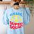 Grade 1 Super Squad Superhero Teacher Team Women's Sweatshirt Back Print Light Blue Grade 1 Super Squad Superhero Teacher Team Women's Sweatshirt Back Print Light Blue