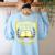 Grammar Police To Serve And Correct English Teacher Women's Sweatshirt Back Print Light Blue Grammar Police To Serve And Correct English Teacher Women's Sweatshirt Back Print Light Blue