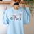 Grammar TeacherWait What Stop It I Agree Women's Sweatshirt Back Print Light Blue Grammar TeacherWait What Stop It I Agree Women's Sweatshirt Back Print Light Blue
