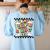 Groovy ABA RBT Therapist In My Behavior Analyst Era Teacher Women's Sweatshirt Back Print Light Blue Groovy ABA RBT Therapist In My Behavior Analyst Era Teacher Women's Sweatshirt Back Print Light Blue