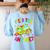 Groovy Field Trip Anyone Happy Field Day For Teachers Kids Women's Sweatshirt Back Print Light Blue Groovy Field Trip Anyone Happy Field Day For Teachers Kids Women's Sweatshirt Back Print Light Blue