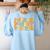 Groovy I Speak Fluent Toddler Daycare Provider Teacher Women's Sweatshirt Back Print Light Blue Groovy I Speak Fluent Toddler Daycare Provider Teacher Women's Sweatshirt Back Print Light Blue