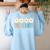 Groovy Teacher Cute Daisy Flower Retro Back To School Women's Sweatshirt Back Print Light Blue Groovy Teacher Cute Daisy Flower Retro Back To School Women's Sweatshirt Back Print Light Blue