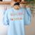 Groovy Teaching Future Engineers Teacher Engineering School Men Women Women's Sweatshirt Back Print Light Blue