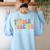 Groovy Toddler Teacher Appreciation Back To School Women's Sweatshirt Back Print Light Blue Groovy Toddler Teacher Appreciation Back To School Women's Sweatshirt Back Print Light Blue