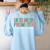 Gross Motor Promoter Adapted PE Specialist PE Teacher Art Women's Sweatshirt Back Print Light Blue Gross Motor Promoter Adapted PE Specialist PE Teacher Art Women's Sweatshirt Back Print Light Blue