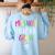 Growth Mindset Positive Back To School Teacher Student Women's Sweatshirt Back Print Light Blue Growth Mindset Positive Back To School Teacher Student Women's Sweatshirt Back Print Light Blue