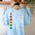 Growth Mindset Shirt Positive School Classroom Teacher Women's Sweatshirt Back Print Light Blue Growth Mindset Shirt Positive School Classroom Teacher Women's Sweatshirt Back Print Light Blue