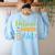 Growth Mindset Teacher Believe In The Power Of Yet Women's Sweatshirt Back Print Light Blue Growth Mindset Teacher Believe In The Power Of Yet Women's Sweatshirt Back Print Light Blue
