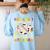 Halloween You Can't Scare Me I'm a Daycare Teacher Ghost Women's Sweatshirt Back Print Light Blue Halloween You Can't Scare Me I'm a Daycare Teacher Ghost Women's Sweatshirt Back Print Light Blue