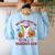 Halloween You Can't Scare Me I'm A School Teacher's Aide Women's Sweatshirt Back Print Light Blue Halloween You Can't Scare Me I'm A School Teacher's Aide Women's Sweatshirt Back Print Light Blue