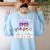 Halloween Costume Team SPED Teacher Special Education Women's Sweatshirt Back Print Light Blue Halloween Costume Team SPED Teacher Special Education Women's Sweatshirt Back Print Light Blue