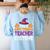 Halloween Costumes For Teachers Tired Teacher Costume Tee Women's Sweatshirt Back Print Light Blue Halloween Costumes For Teachers Tired Teacher Costume Tee Women's Sweatshirt Back Print Light Blue
