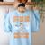 Halloween Lets Eat Kids Punctuation Teacher Women's Sweatshirt Back Print Light Blue Halloween Lets Eat Kids Punctuation Teacher Women's Sweatshirt Back Print Light Blue