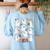 Halloween Math Teacher Ghost Math Teacher Spooky Halloween Women's Sweatshirt Back Print Light Blue Halloween Math Teacher Ghost Math Teacher Spooky Halloween Women's Sweatshirt Back Print Light Blue