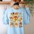 Halloween PE Teacher Costume Ghost Physical Education Women's Sweatshirt Back Print Light Blue Halloween PE Teacher Costume Ghost Physical Education Women's Sweatshirt Back Print Light Blue