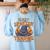 Halloween Scary Spanish Teacher No Costume Required For Men Women Women's Sweatshirt Back Print Light Blue