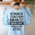Halloween Science Teacher Prisoner Costume Women's Sweatshirt Back Print Light Blue Halloween Science Teacher Prisoner Costume Women's Sweatshirt Back Print Light Blue
