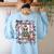 Halloween Skeleton Teacher I'Ll Just Wait Until It's Quiet Women's Sweatshirt Back Print Light Blue Halloween Skeleton Teacher I'Ll Just Wait Until It's Quiet Women's Sweatshirt Back Print Light Blue