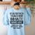 Halloween Statistics Teacher Prisoner Costume Women's Sweatshirt Back Print Light Blue Halloween Statistics Teacher Prisoner Costume Women's Sweatshirt Back Print Light Blue