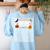 Halloween Teacher Composition Book Notebook Matching Group Women's Sweatshirt Back Print Light Blue Halloween Teacher Composition Book Notebook Matching Group Women's Sweatshirt Back Print Light Blue