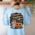 Halloween Teacher Phonemes Graphemes Caffeine Coffee Lover Women's Sweatshirt Back Print Light Blue Halloween Teacher Phonemes Graphemes Caffeine Coffee Lover Women's Sweatshirt Back Print Light Blue