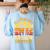 Halloween Teacher Shirt All Teachers Love Brains Halloween Men Women Women's Sweatshirt Back Print Light Blue