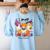 Halloween Teacher Smell a Tiny Human Ghost Spooky Season Women's Sweatshirt Back Print Light Blue Halloween Teacher Smell a Tiny Human Ghost Spooky Season Women's Sweatshirt Back Print Light Blue