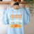 Halloween Teacher I Teach The Cutest Pumpkins In The Patch Women's Sweatshirt Back Print Light Blue Halloween Teacher I Teach The Cutest Pumpkins In The Patch Women's Sweatshirt Back Print Light Blue