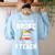 Halloween Teacher Tee My Broom Broke So Now I Teach Women's Sweatshirt Back Print Light Blue Halloween Teacher Tee My Broom Broke So Now I Teach Women's Sweatshirt Back Print Light Blue