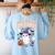Halloween Teacher Trade Students For Candy Costume Women Women's Sweatshirt Back Print Light Blue