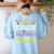 Halloween Teacher Will Trade Students For Candy Women Men Women's Sweatshirt Back Print Light Blue Halloween Teacher Will Trade Students For Candy Women Men Women's Sweatshirt Back Print Light Blue