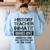 Halloween History Teacher Prisoner Costume Women's Sweatshirt Back Print Light Blue Halloween History Teacher Prisoner Costume Women's Sweatshirt Back Print Light Blue