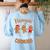 Hangin My Kindergarten Cookie Gingerbread Christmas Teacher For Men Women Kids Women's Sweatshirt Back Print Light Blue Hangin My Kindergarten Cookie Gingerbread Christmas Teacher For Men Women Kids Women's Sweatshirt Back Print Light Blue