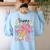 Happy Dot Day 2025 Coquette Bow Teachers Kids Boys Girls Women's Sweatshirt Back Print Light Blue